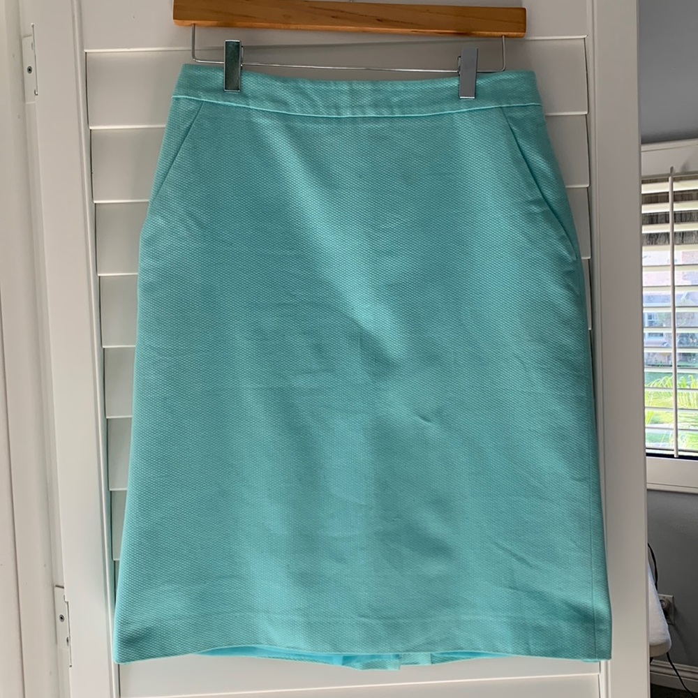 Vintage Blue Pencil Skirt with Pockets 60s Max Men